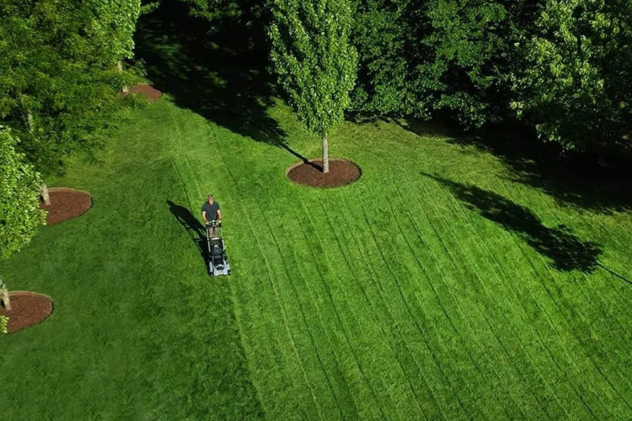 self propelled battery powered lawn mower